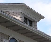 Frank McCurdy House, dormer detail, 2004; Heritage Division, NS Dept. of Tourism, Culture and Heritage