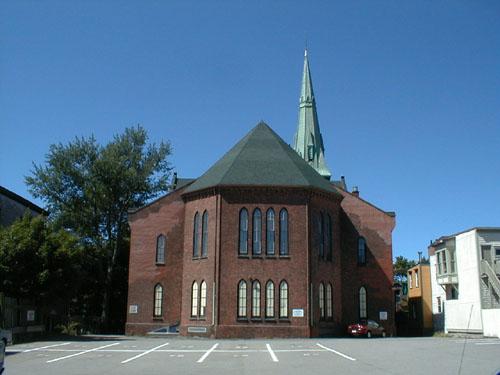 Rear view of the church 