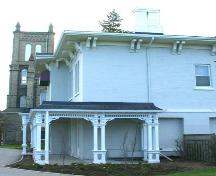 Photograph of the south elevation of the Thorpe Brothers Funeral Home, circa 2003.; Department of Planning, City of Brantford, 2003.