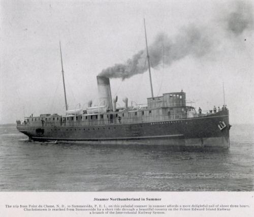Showing the steamer Northumberland, c. 1900