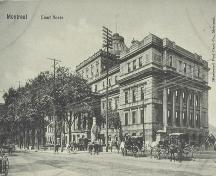 Montreal. Court House. Illustrated Post Card Co., Collection: BNQ, CP 2701; Bibliothèque et Archives nationales du Québec