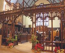 Interior view of St. Luke's Anglican Church, Winnipeg, 2007; Historic Resources Branch, Manitoba Culture, Heritage, Tourism and Sport, 2007