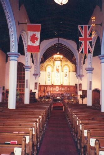 Interior view towards the altar  - 1991
