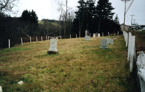 Cemetery looking west