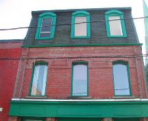 This photograph shows the roof and second storey of the building, 2005; City of Saint John