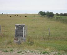 View of the Bone Trail featuring the historic marker, 2008.; Winkel, 2008.