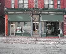 This photograph shows the storefront of the building, 2005; City of Saint John