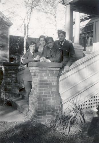 Showing RCAF airmen on front steps, c. 1941