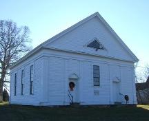 Front elevation, Warren Baptist Church, Hastings, NS, 2009.; Heritage Division, NS Dept of Tourism, Culture and Heritage, 2009