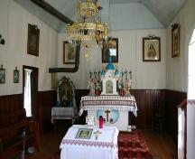 Interior view of St. Mary's Ukrainian Catholic Church, Gimli, 2006; Historic Resources Branch, Manitoba Culture, Heritage, Tourism and Sport, 2006