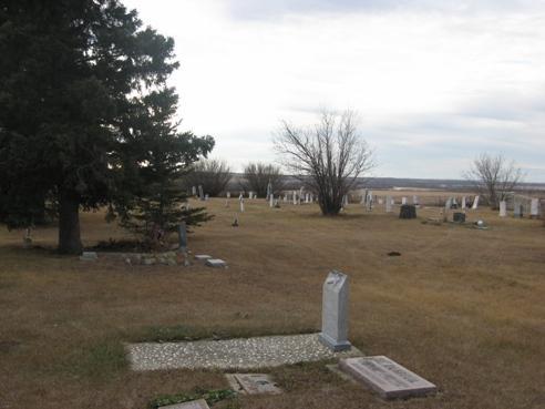View from the north of the cemtery