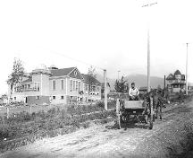Central School under construction, 1907; North Vancouver Museum and Archives, #3178