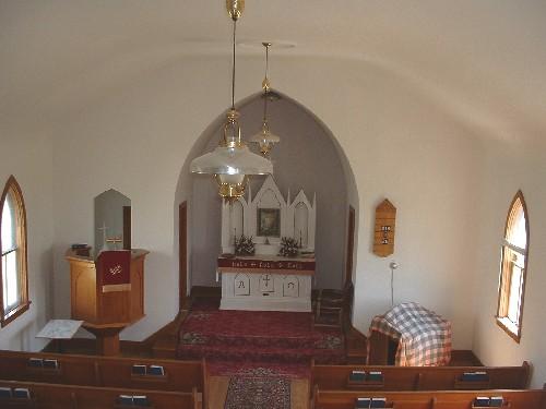Raised Pulpit and Altar