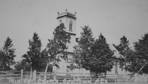 Archive image of church and grounds