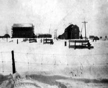 This image shows a historic view of the building when it was a residence; Town of Shippagan