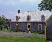 Rear elevation, including rear of garage on right, of the North Hills Museum, Granville Ferry, NS, 2008.; Dept. of Tourism, Culture and Heritage, Province of Nova Scotia, 2008