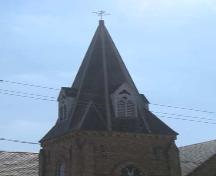 Detailed view of the Church's central tower.; Kayla Jonas, 2007.