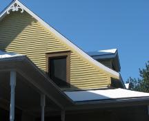 Photo of the Canadian-style roof of the house; Madawaska Planning Commission