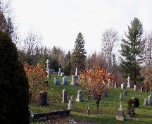 Image showing tombstones and landscape features; City of Fredericton