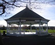 Wilmot Park bandstand, situated near Woodstock Road, in view of Old Government House; City of Fredericton