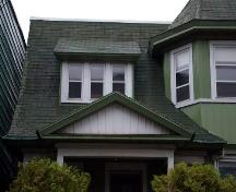 This image shows several elements contributing to the irregular roofline; City of Saint John