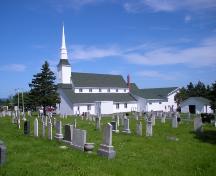 View of St. Peter's Anglican Church and Cemetery. NL. Photo taken 2009.; HFNL/Andrea O'Brien 2009
