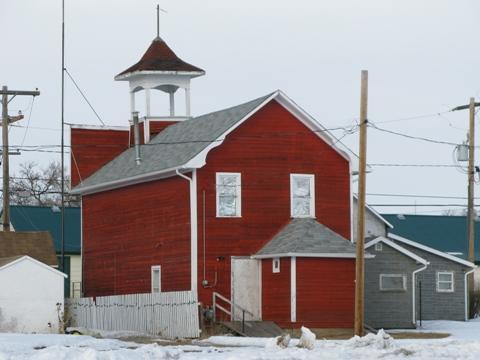 Mortlach Fire Hall - view from the south-west