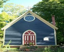 Old St. Alban's Church, Lequille, N.S., front elevation, 2009.; Heritage Division, NS Dept. of Tourism, Culture and Heritage, 2009