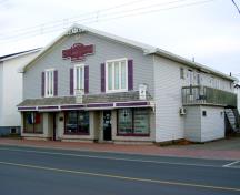This image shows a current contextual view of the building; Town of Shippagan