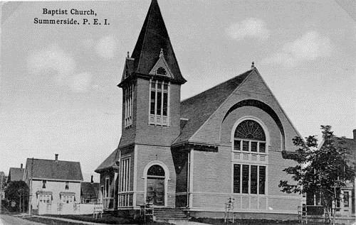 Postcard image of church, c. 1910