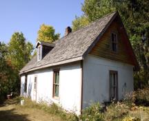 Primary elevations, from the southeast, of the Chastko House, Sandy Lake area, 2007; Historic Resources Branch, Manitoba Culture, Heritage and Tourism, 2007