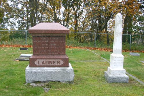 Detail of Ladner headstone, 2006