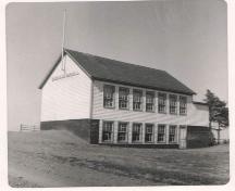 View of the Bayfield School after the 1950 expansion, Bayfield School, Bayfield, N.S.; Photo Courtesy of the Antigonish Heritage Museum.