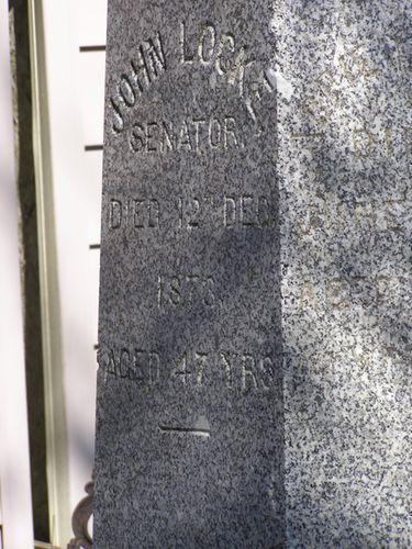 Detail of the Senator John Locke monument