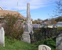 A Locke family plot surrounded by a cast iron fence in the Church Street Cemetery, Town of Lockeport, NS.; NS Dept or Tourism, Culture & Heritage, 2009