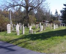 A northwest perspective view into the Church Street Cemetery, Town of Lockeport, NS.; NS Dept or Tourism, Culture & Heritage, 2009