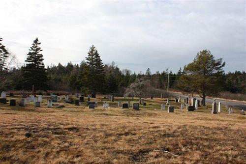 Ancien cimetière de Seal Cove - vue vers le sud