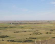 View of the prairie to the north of the site, 2004.; Government of Saskatchewan, Marvin Thomas, 2004.