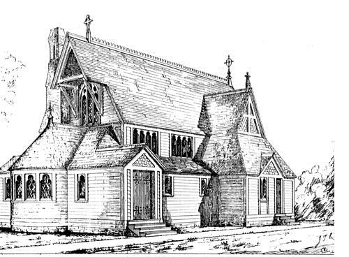 Église anglicane Saint Mary's - Esquisse