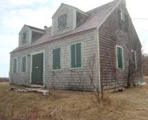 The Grant House in the winter of 2010.  The shutters are on as it is a summer residence.; Grand Manan Historical Society 2010