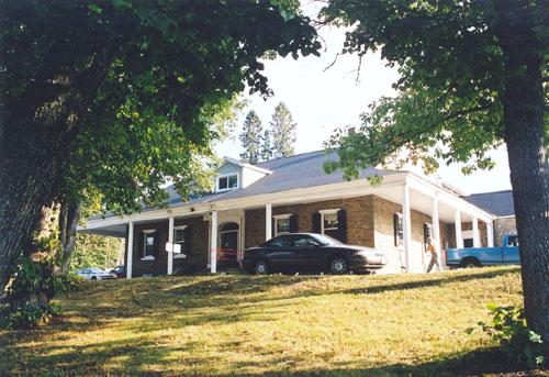 House and front lawn