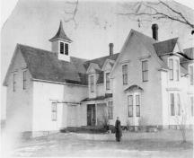 This historic image shows the James S. Robinson House circa 1900; Queens County Heritage Collection