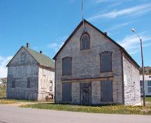 View of Ashbourne Office (left) and Ashbourne Shop (right), Twillingate, NL. Photo taken June 2007.; Sid Woolfrey 2007