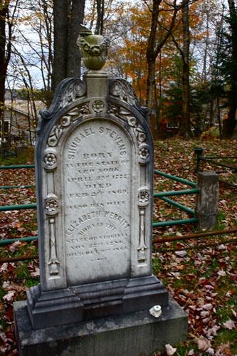 Shubel Stevens, Elizabeth Stevens headstone