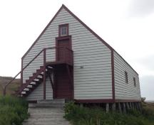 View of the front façade of the Seal Store, Battle Harbour, NL.; © HFNL 2013 
