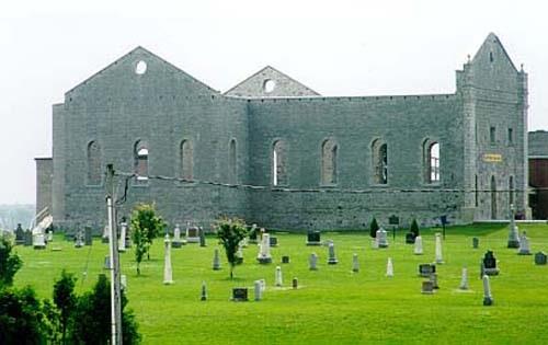 View of St. Raphael's Church Ruins and Cemetery
