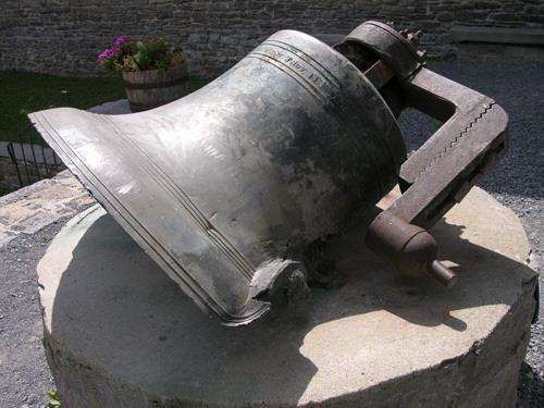 Church bell, damaged by fire