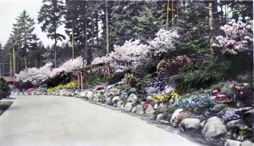 Stanley Park Rock Garden driveway, circa 1940