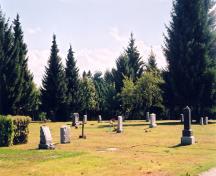 View, looking east, of Maple Ridge Cemetery, 2003; City of Maple Ridge, 2003