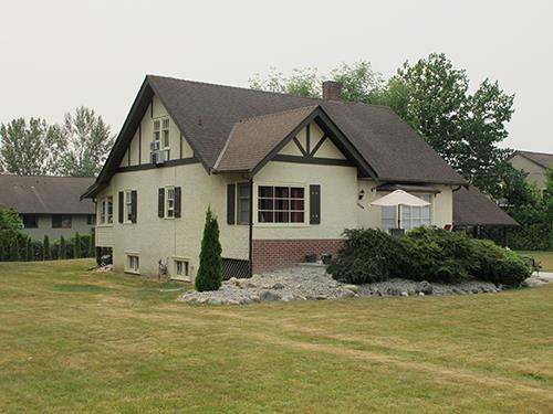 Exterior view of house on original site, 2017